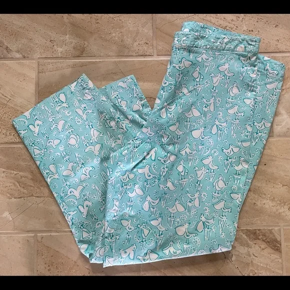 Lilly Pulitzer White Label Capris Old Salty - Picture 1 of 3